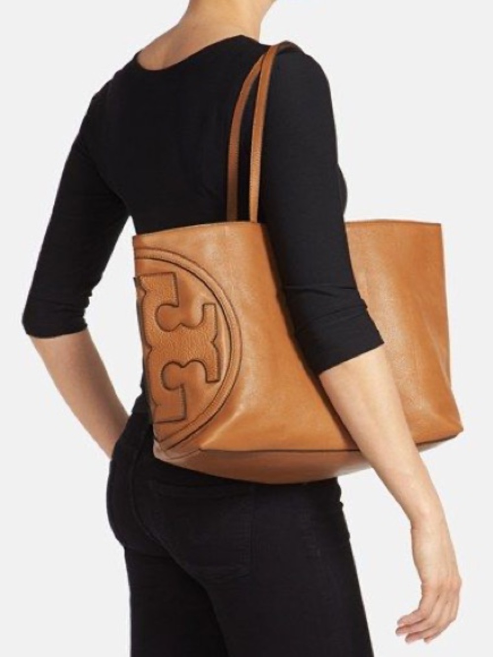 Tory Burch All T East West Leather Tote Bag
